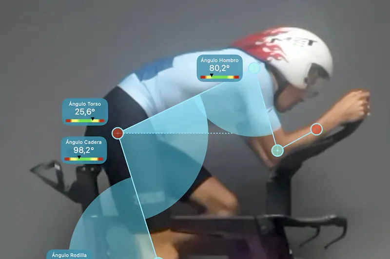 Evaluación de la Posicion sobre la bicicleta de un ciclista durante un estudio de Biomecánica, mediante BFF Pro