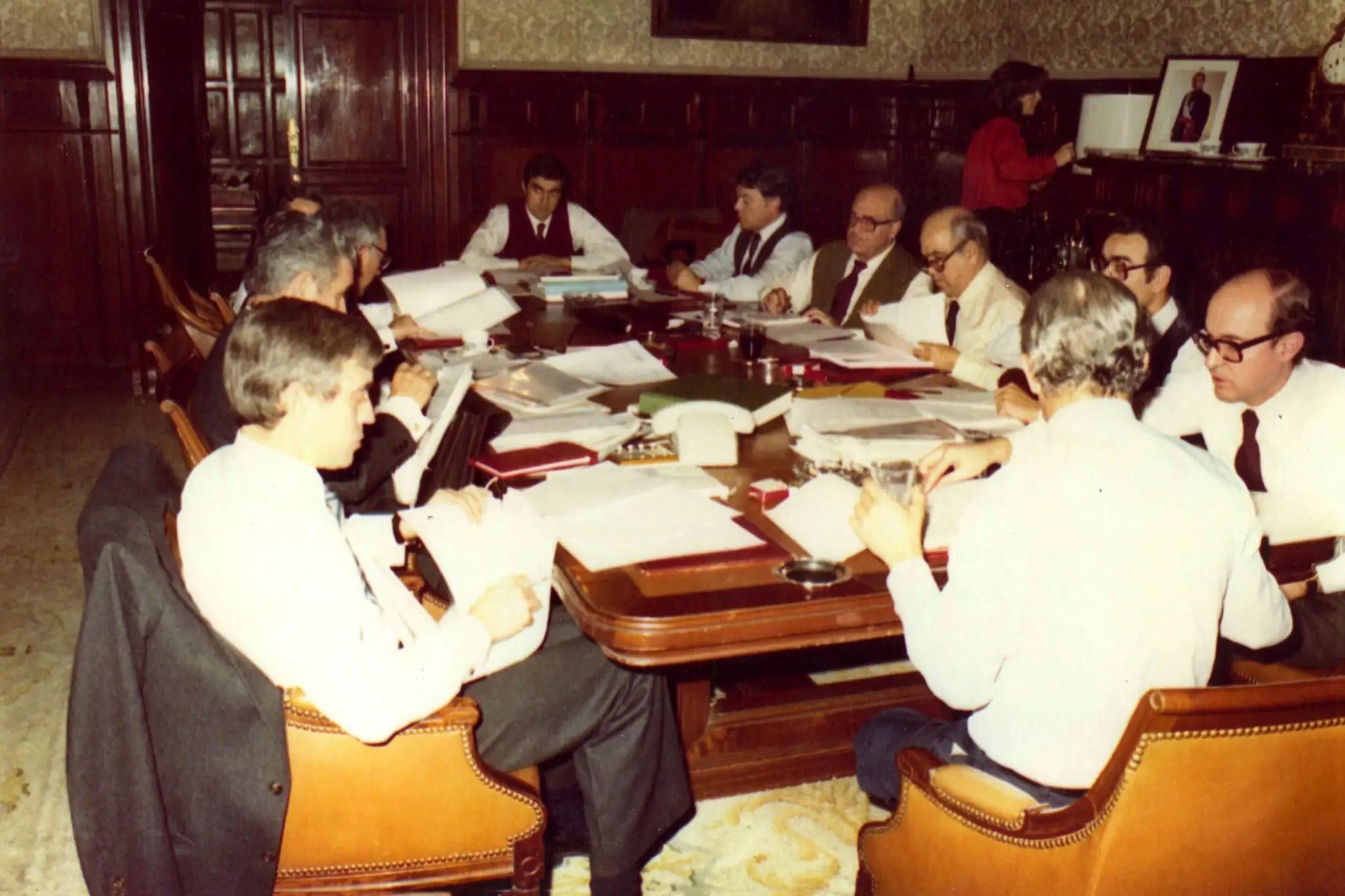 Firma del Concierto Económico de 1981 en el Congreso de los Diputados
