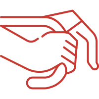 Dibujo de un ciclista agarrando el manillar de una bicicleta para representar la Ergonomía en el ciclismo