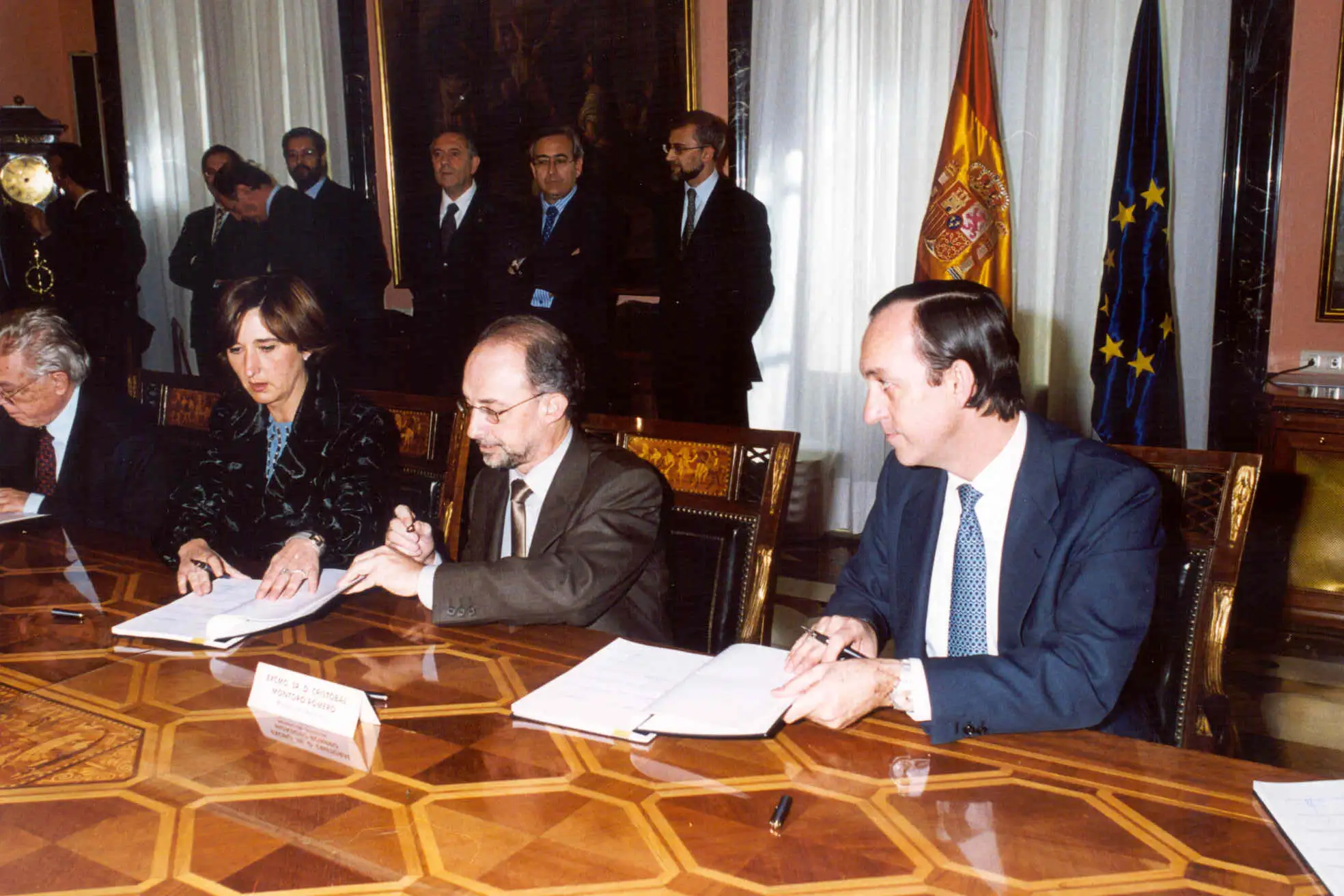 Firma de la Renovación del Concierto Económico de 2002 en el Congreso de los Diputados